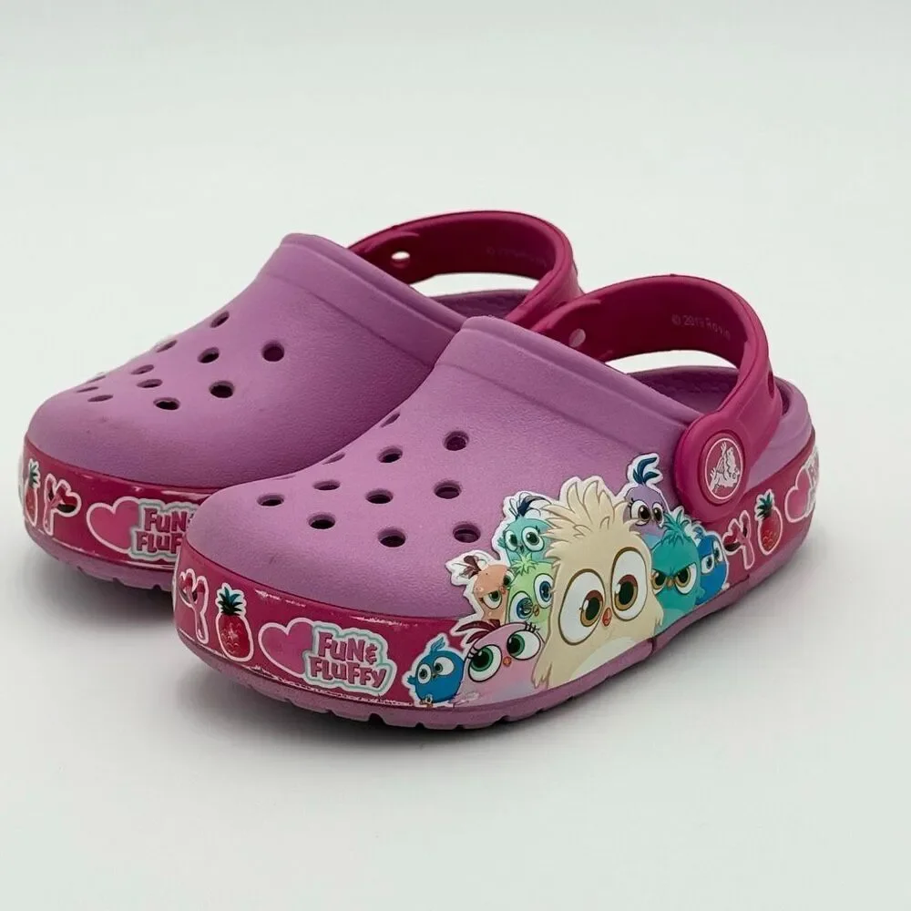Crocs Girls' Fun Lab Hatchlings Band Lights Clogs - US Size C8 GS